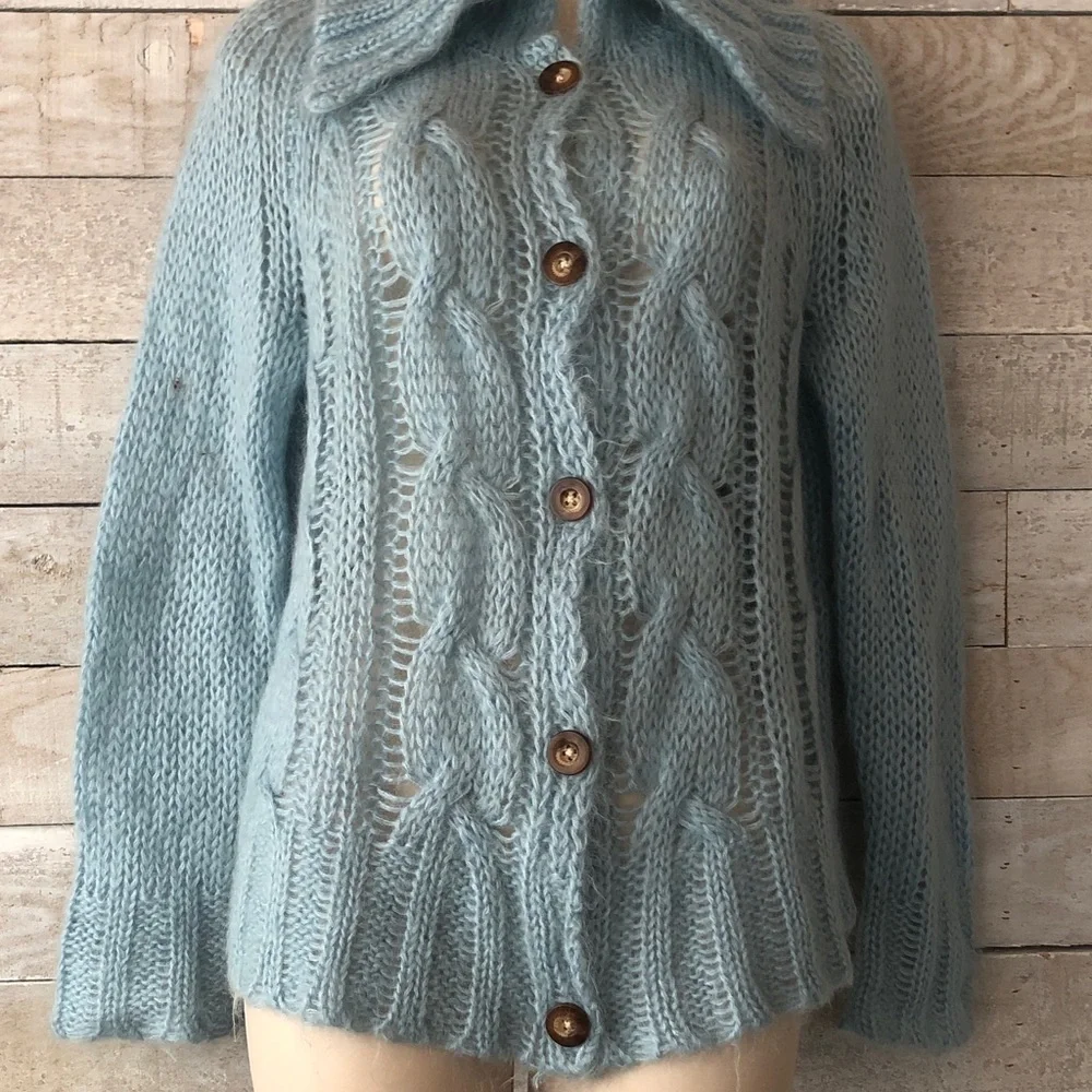 April Cornell chunky Cable knit cardigan - Picture 4 of 5